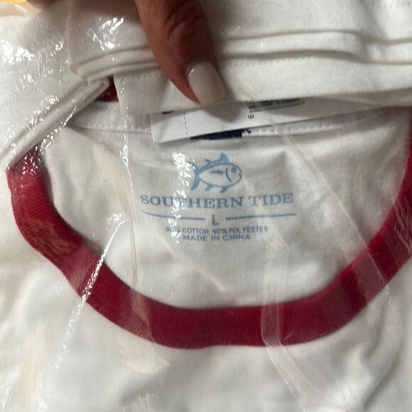 Southern Tide Mens short sleeve Ringer Tee size Lg- new in package - Picture 4 of 7